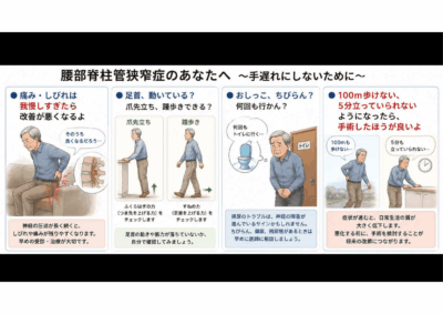 腰部脊柱管狭窄症の手術すべき症状のアイキャッチ画像