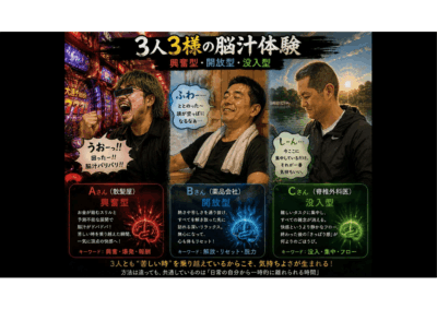 脳汁の興奮型・開放型・没入型のアイキャッチ画像